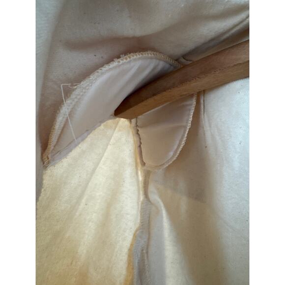 Vintage Pioneer Wear USA Cream canvas western coat tan corduroy collar Medium - Picture 11 of 16